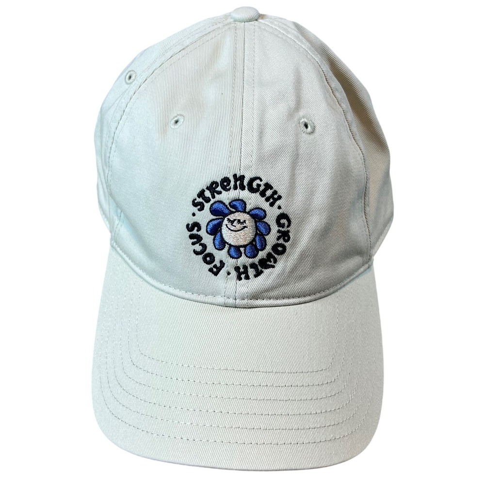 Under Armour Strength Focus Growth Flower Hat Beige‎ Adjustable Cap 1383447 NEW
